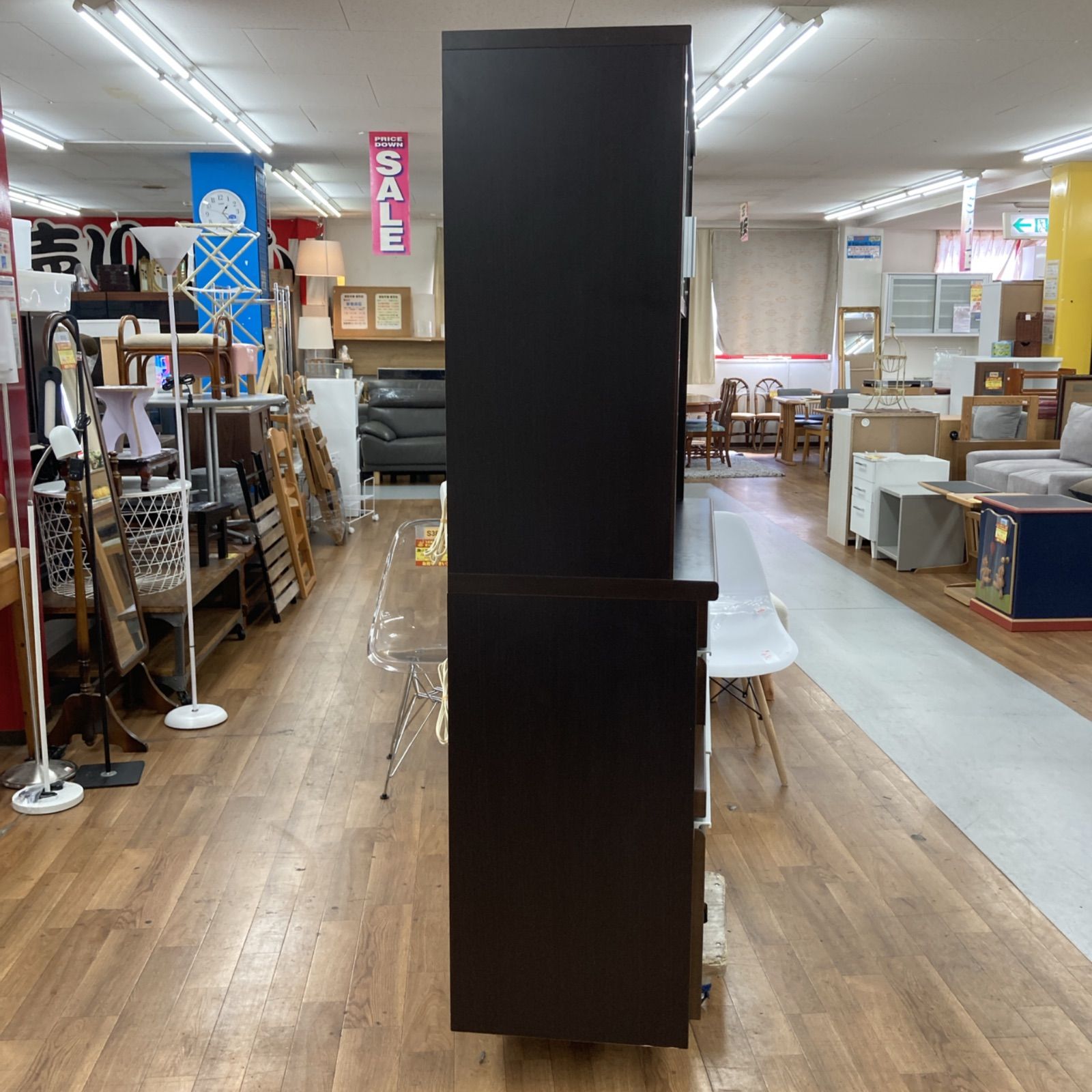 おしゃれコーデ 名古屋市近郊送料設置無料 S145 松田家具 MATUDA キッチンボード ソフトクローズ搭載 モイス版付 人気の商品を続々入荷。