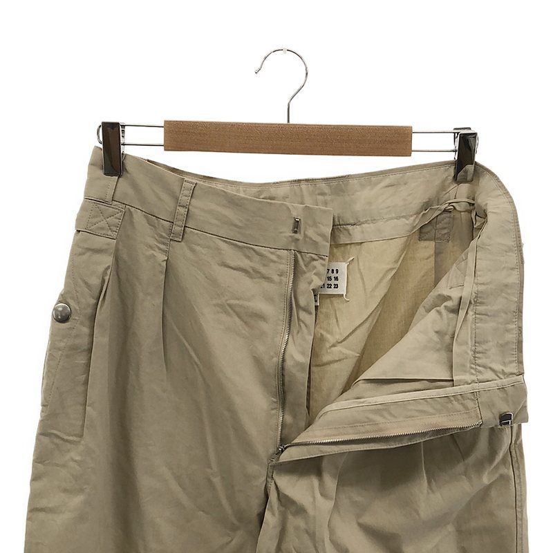 Aka　メゾンマルジェラ　サイドストラップ2タックパンツ メゾンマルジェラ 2020 SS サイドストラップ2タックパンツ