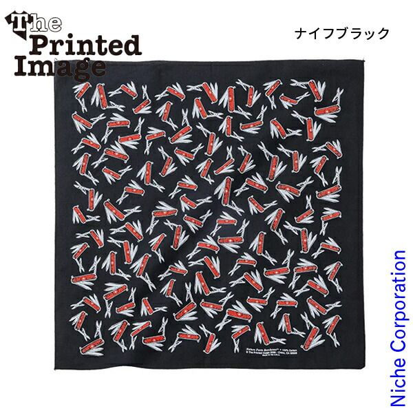Thumbnail of 【New】 The Printed Image Nature Print Bandana (11180001) (055 Knife Black)