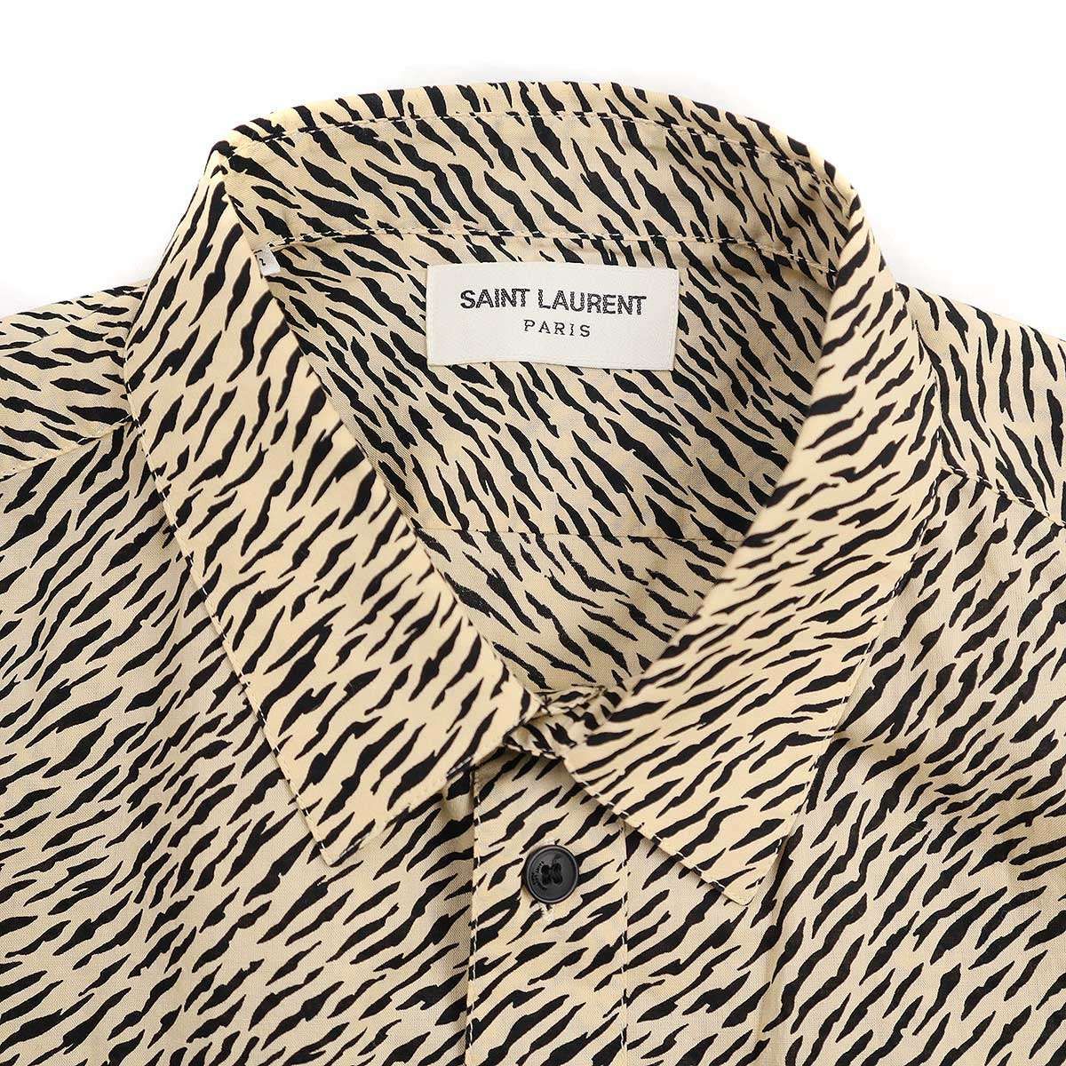 SAINT LAURENT PARIS サンローラン パリ ショートスリーブゼブラ