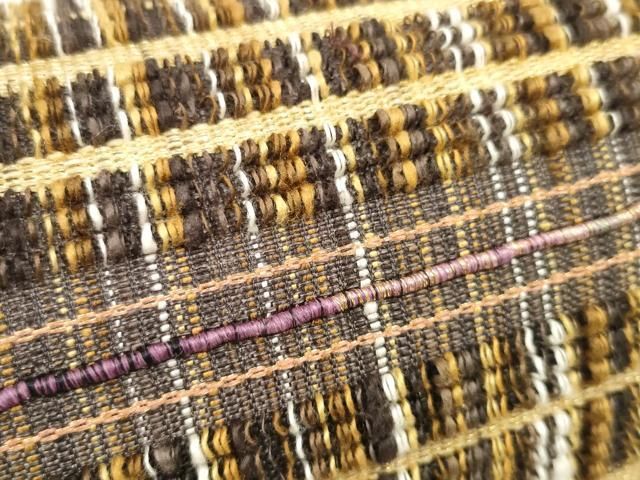 平和屋本店□和装小物 和装バッグ ハンドバッグ ツイード 金糸 逸品 未