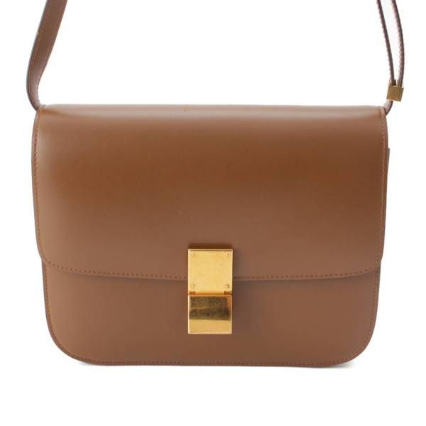 セリーヌ】Celine クラシックボックス レザー ショルダーバッグ  