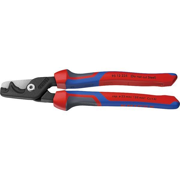 KNIPEX クニペックス ケーブルカッター 3Kグリップ ステップカットXL 3コンポーネント 全長225mm 9512-225