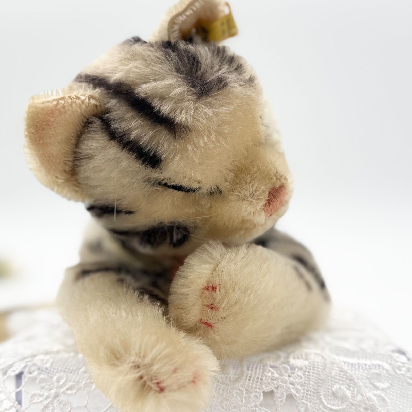 Steiff - シュタイフ★Floppy Kitty Cat ID完品★1968年製居眠りキティ 送料無料☆シュタイフ☆Floppy Kitty Cat 28cm オールID's完品