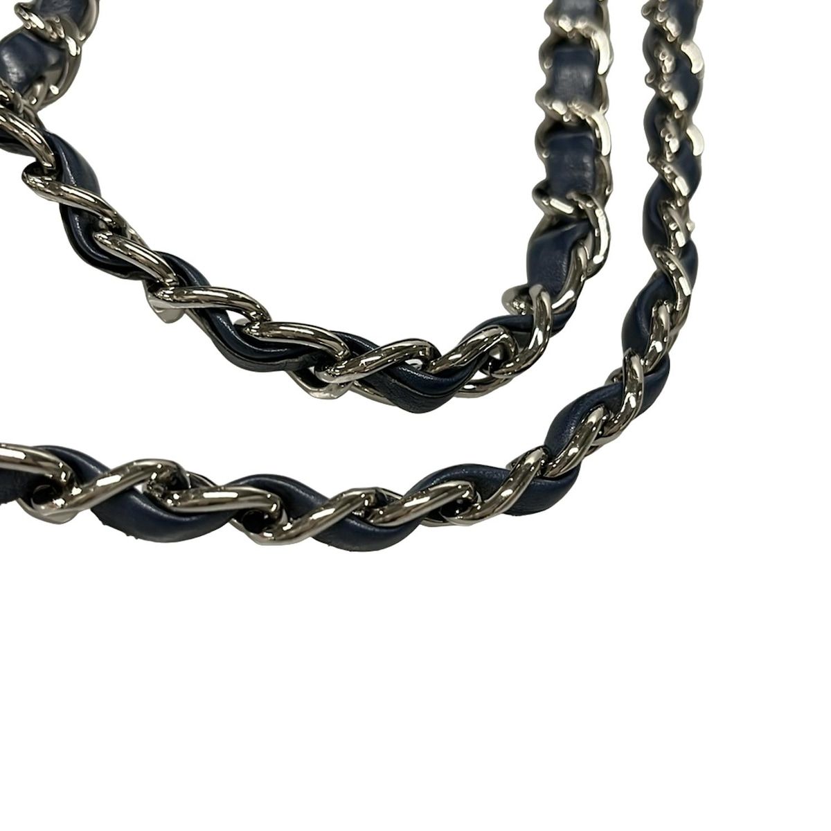 美品 シャネル パリビザンス Wチェーンショルダーバッグ 斜め掛け 黒