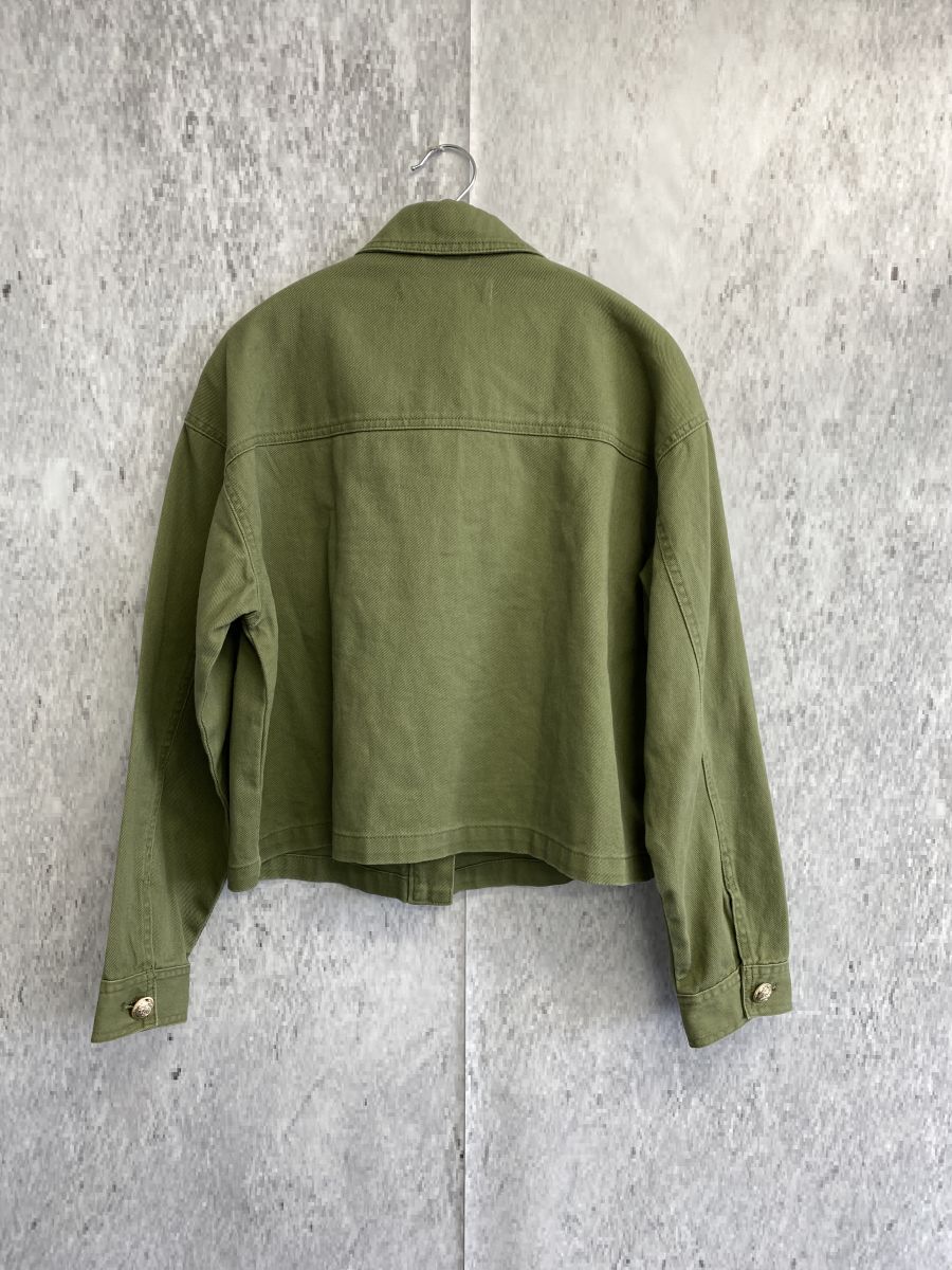 ZARA ミリタリージャケット 金ボタン オリーブグリーン XSサイズ