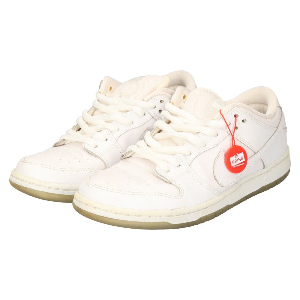 NIKE SB (ナイキエスビー) DUNK LOW PRO SB WHITE 304292-100 ダンクロープロ ホワイト ローカットスニーカー  US10/28.0cm ホワイト/ブラウン