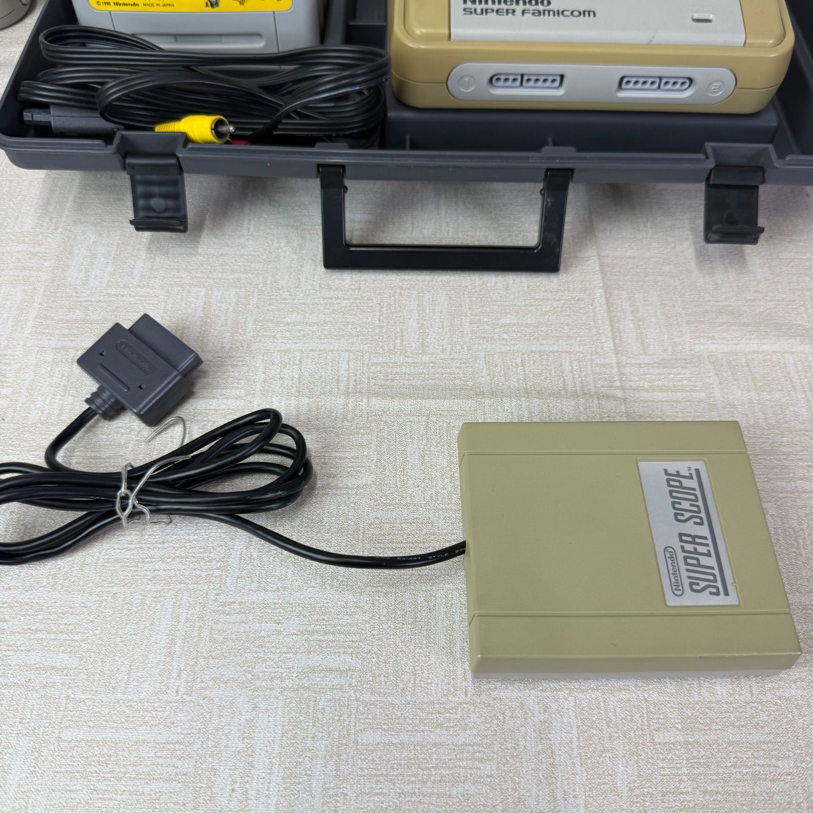 Nintendo スーパーファミコン 本体 コントローラー カセット 収納