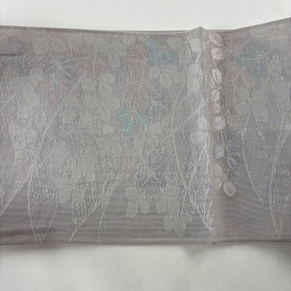 袋帯 秀品 夏帯 萩 箔 灰色 六通 正絹 【中古】 - メルカリ