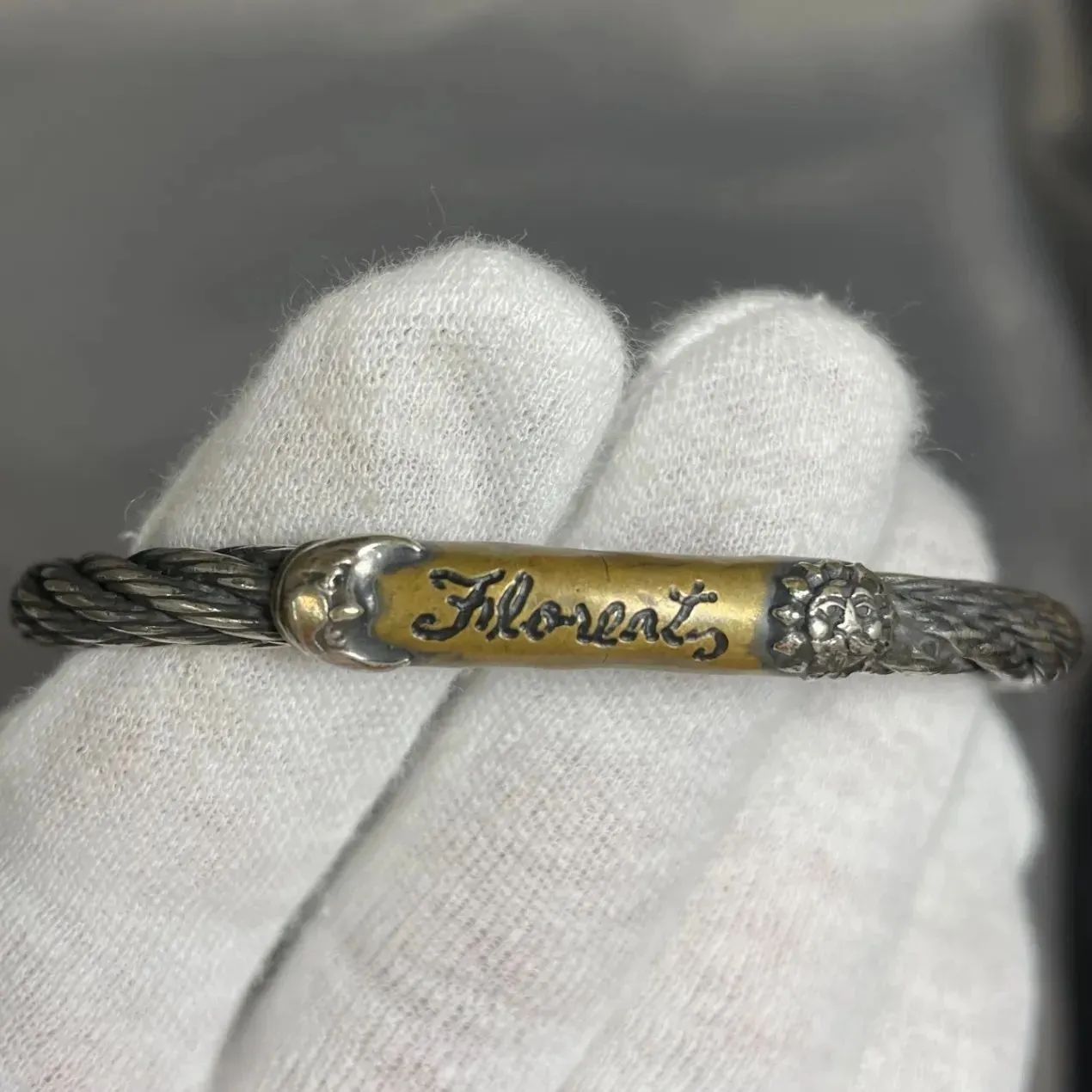 galcia ガルシア ワイヤーロープバングル ブレスレット スカル