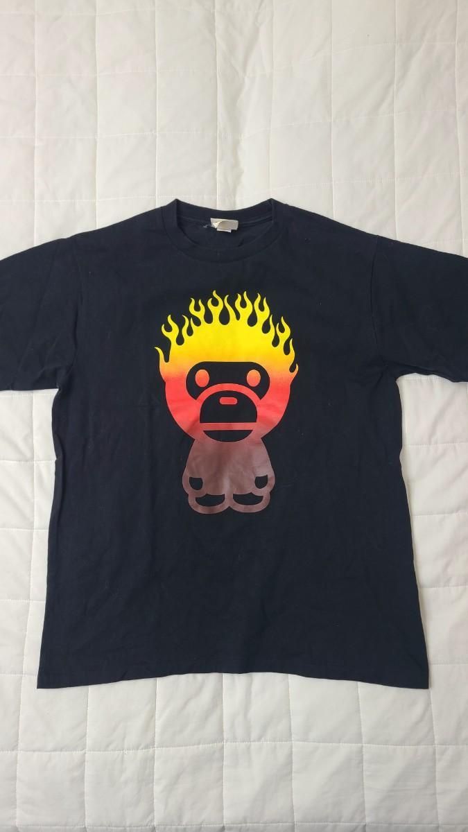 【雷市場（ポンジャン）商品韓国直送】L A BATHING APE(アベイシングエイプ) ベイビーミロ フレイム マイロ 半袖Tシャツ