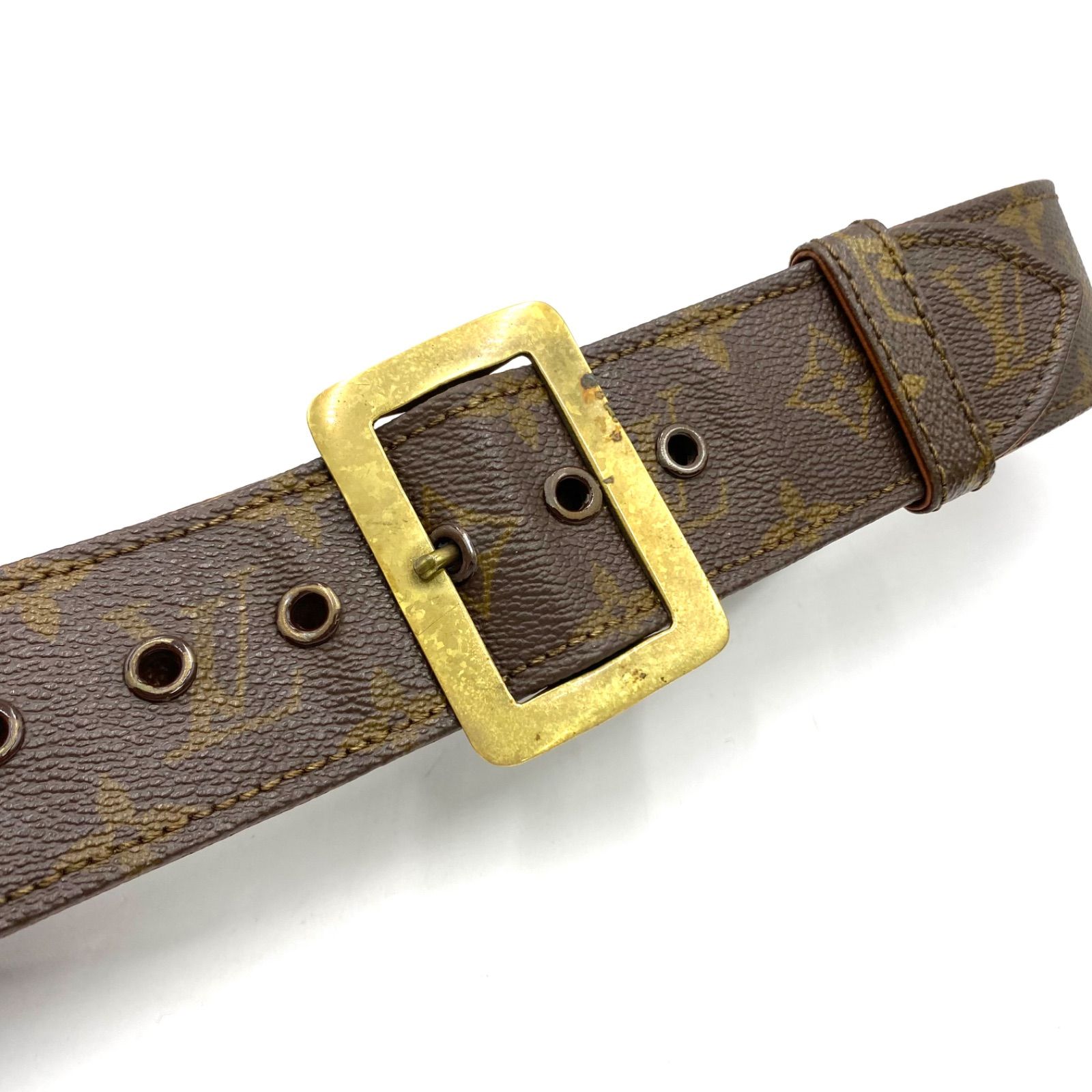 ルイヴィトン　サンチュール　ベルト　ヴィンテージ LOUIS VUITTON ルイヴィトン モノグラム ベルト サンチュール 総