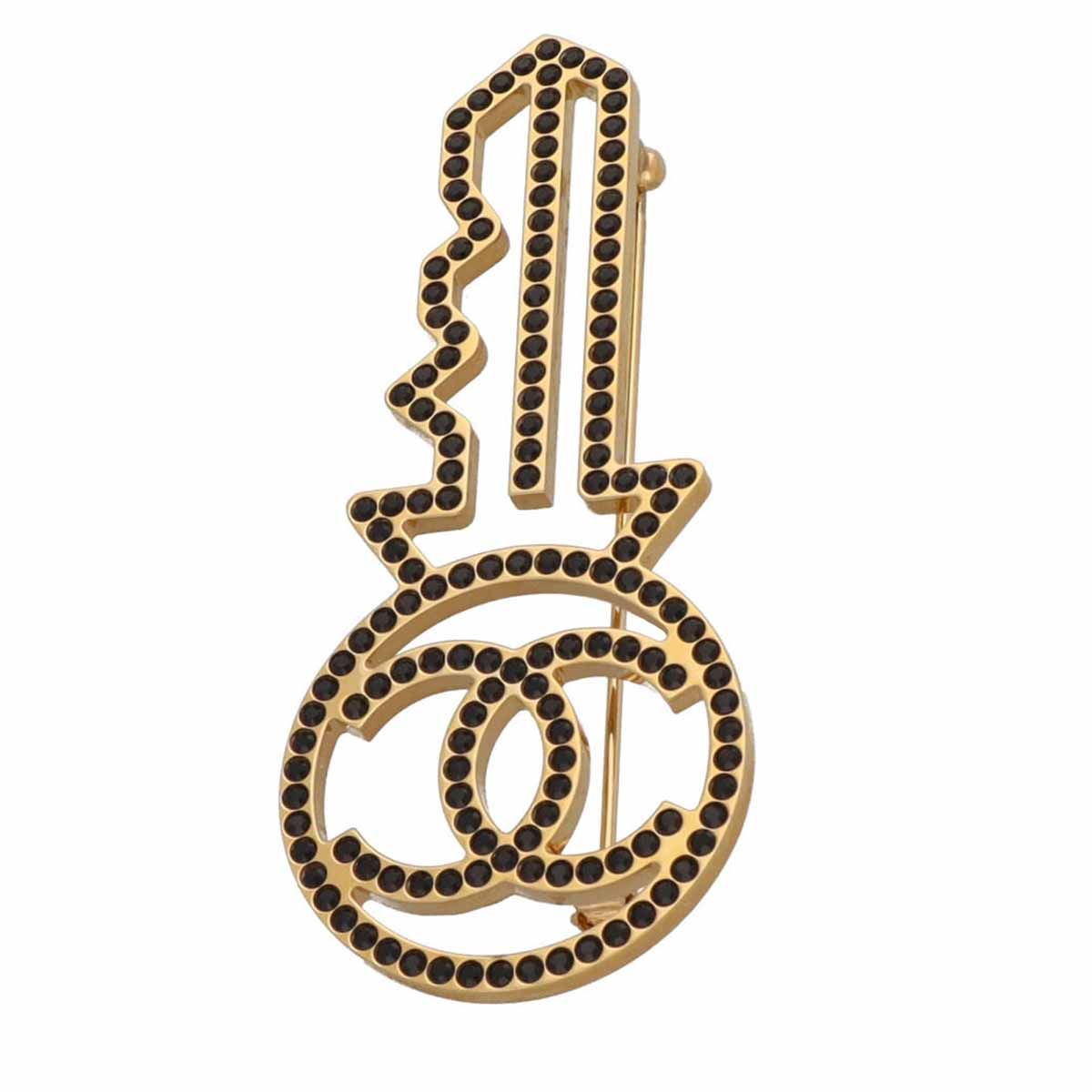 CHANEL シャネル キーモチーフ ブローチ B17A ブラックライン