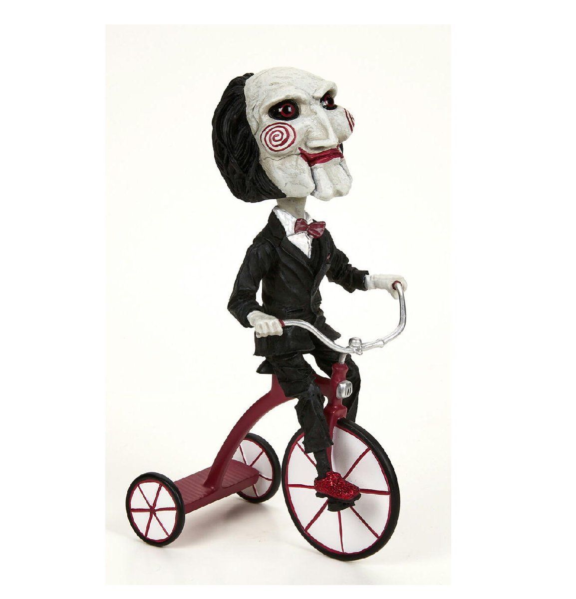 ソウ ビリー フィギュア Saw Billy With Tricycle Head Knocker Bobble NECA