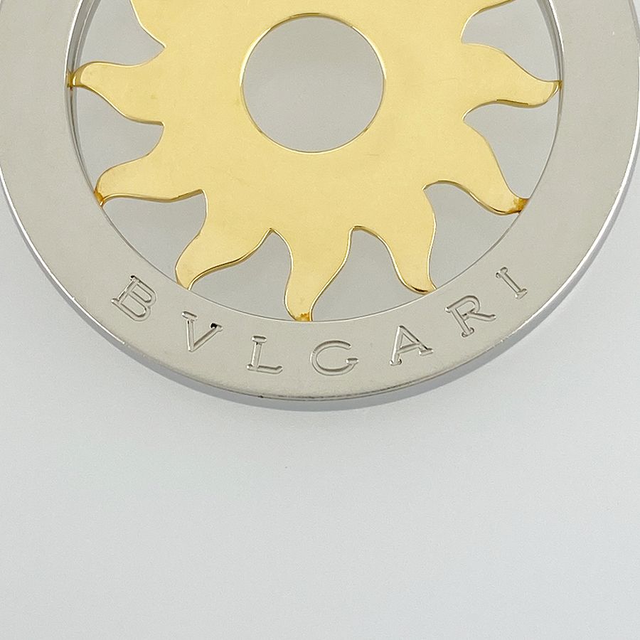 ブルガリ BVLGARI トンドサン ペンダントトップ K18YG SS ste【中古