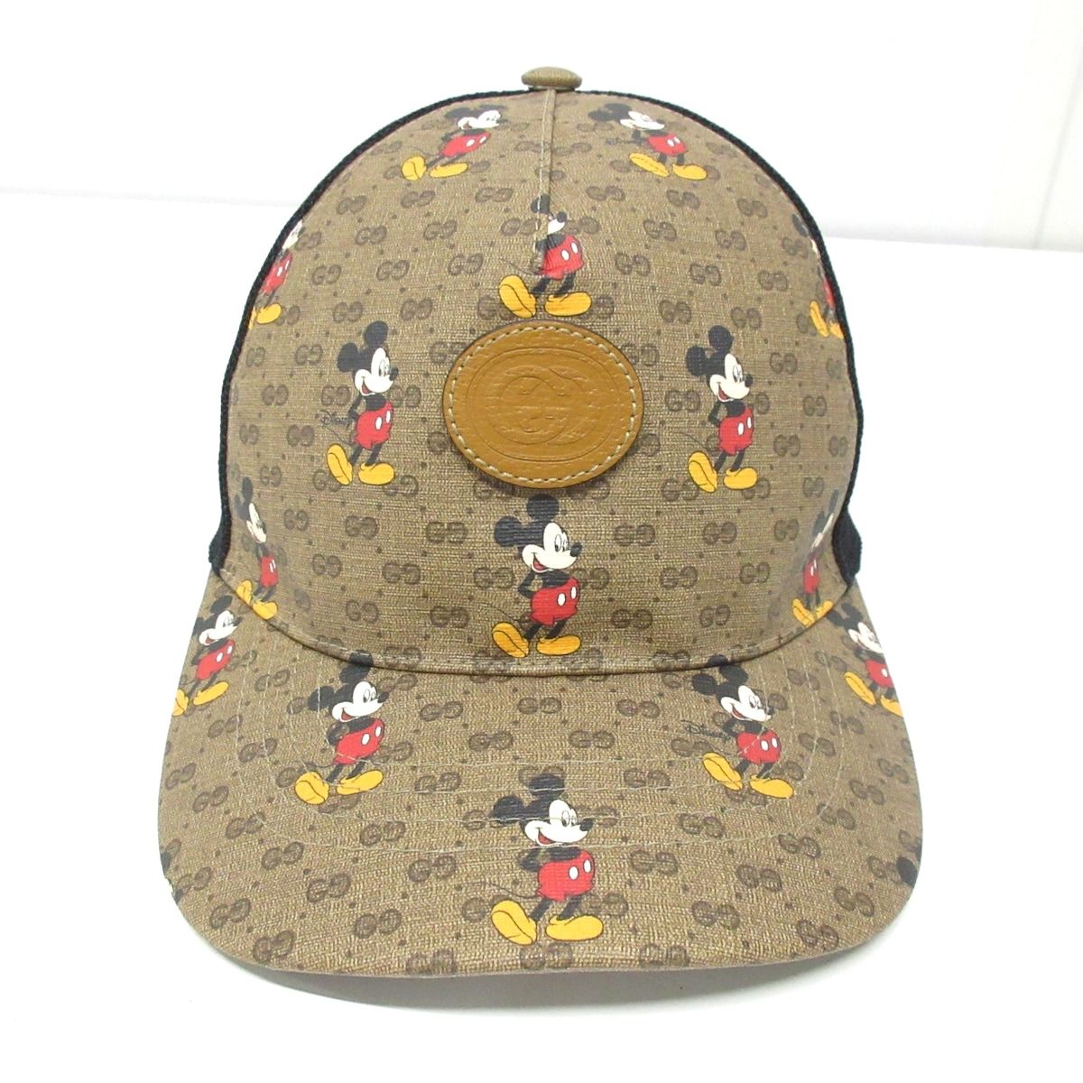 GUCCI(グッチ) キャップ XL60cm美品 ベースボールキャップ 602979 4HI85 ライトブラウン×黒×マルチ  ×Disney/ミッキーマウス /サイズ:XL - メルカリ