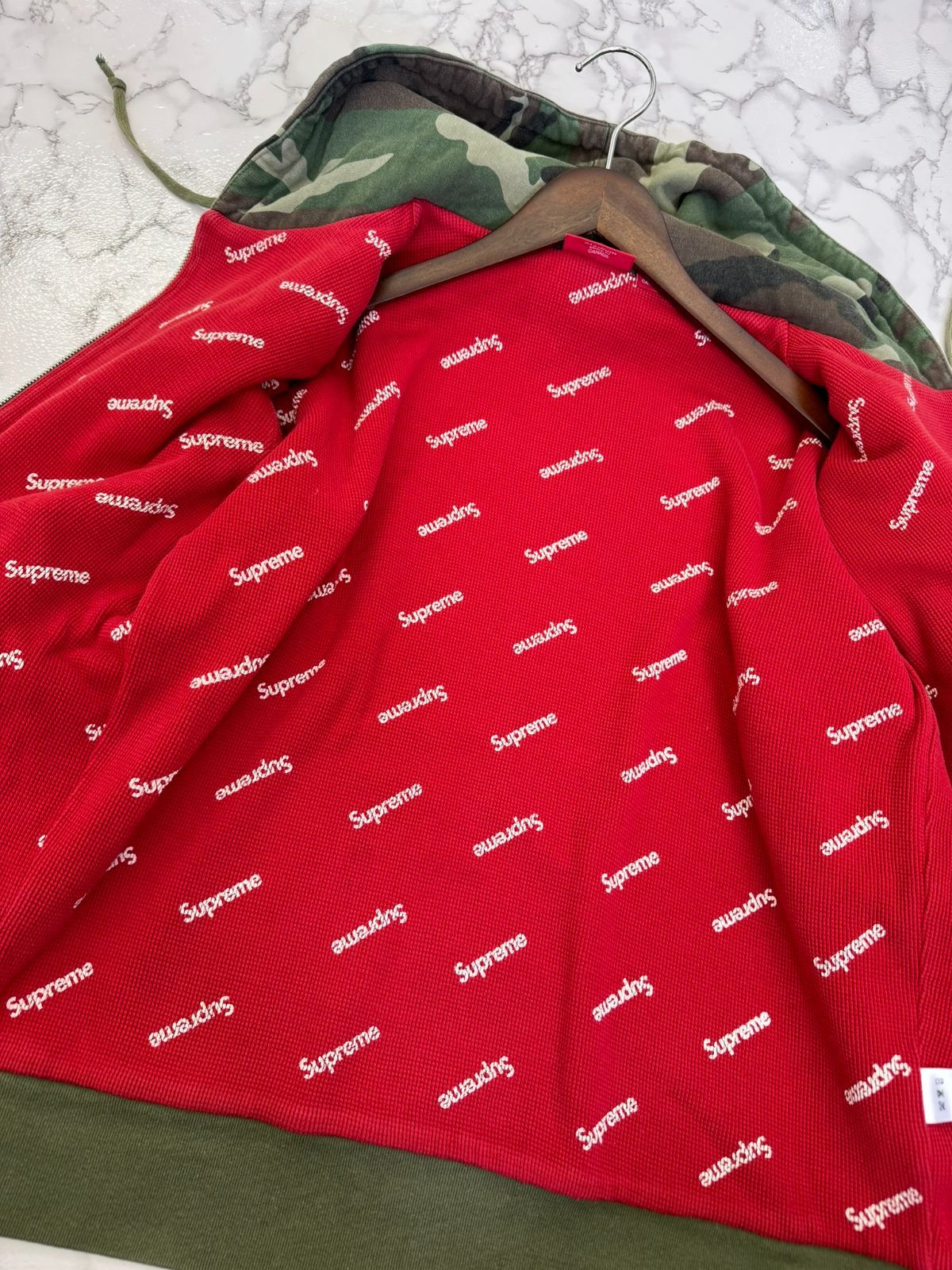 SUPREME シュプリーム 16AW Small Box Thermal Zip-Up Sweat スモール