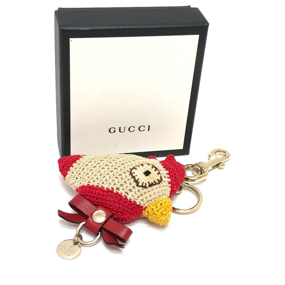 GUCCI グッチ バッグチャーム ニワトリ ニット - メルカリ
