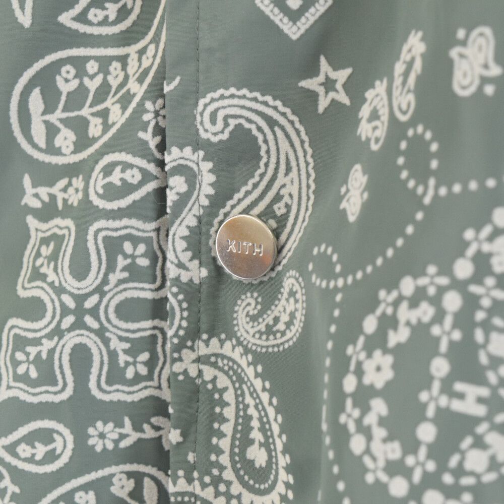 KITH (キス) 23AW Flocked Deconstructed Bandana Coaches Jacket 