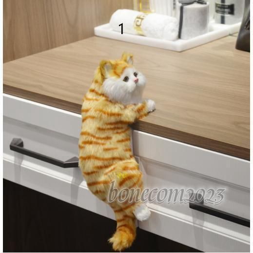 三毛猫 リアルねこ 猫ぬいぐるみ ペルシャ 手作り 動物モデル 座る 本物そっくり ネコちゃん 置物 部屋飾り インテリア 撮影道具 癒し 敬