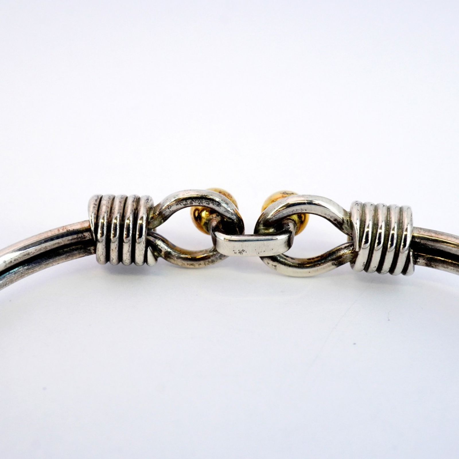 Tiffany ティファニー ダブルフックアンドアイ バングル 925 750 ◇ティファニー◇925×750/ダブルフック＆アイ/バングル/ブレスレット