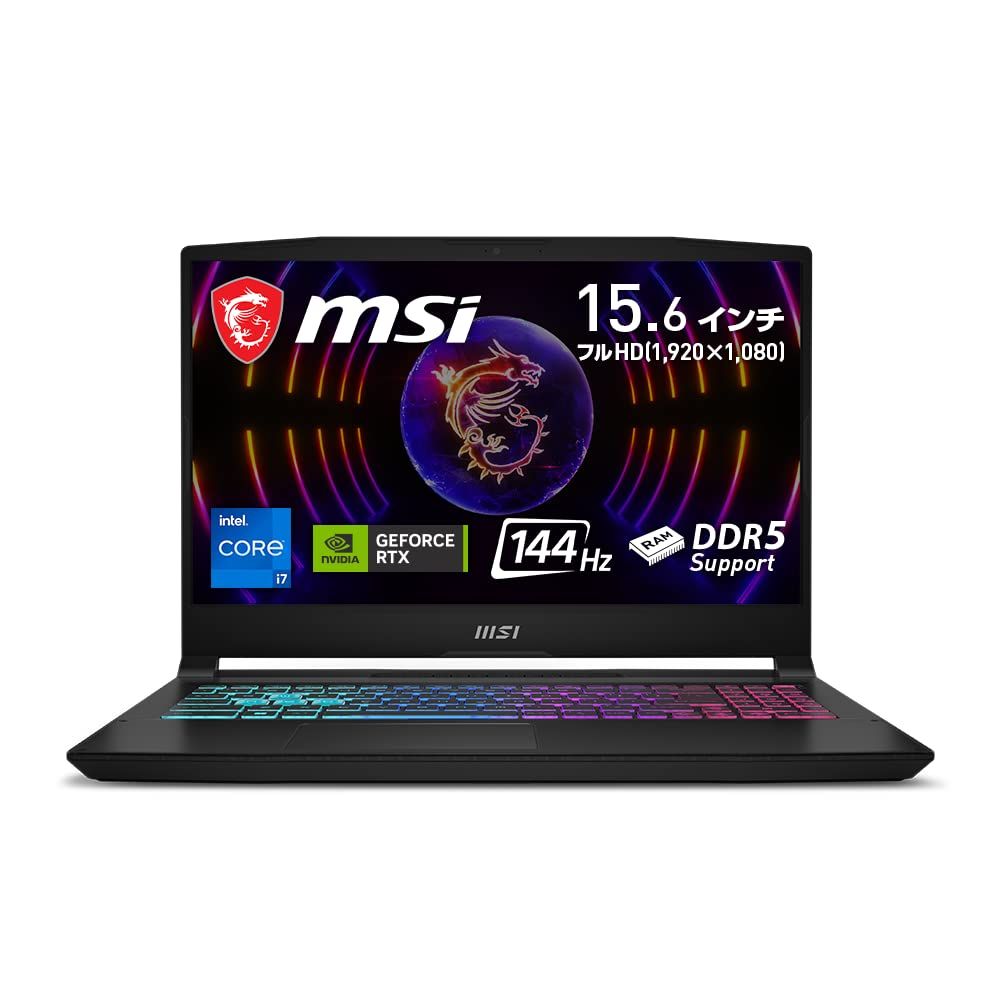 第12世代 Core i7 & RTX 4070搭載】MSIゲーミングノートPC Katana15 i7 