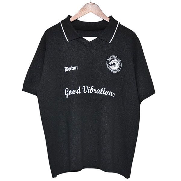 DAIRIKU ラメサッカーニット DAIRIKU/Lame Soccer Uniform Knit Pullover（Black）［ラメ