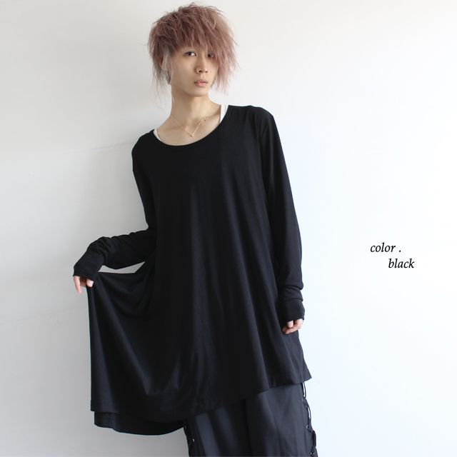 アシンメトリードレープワンピース