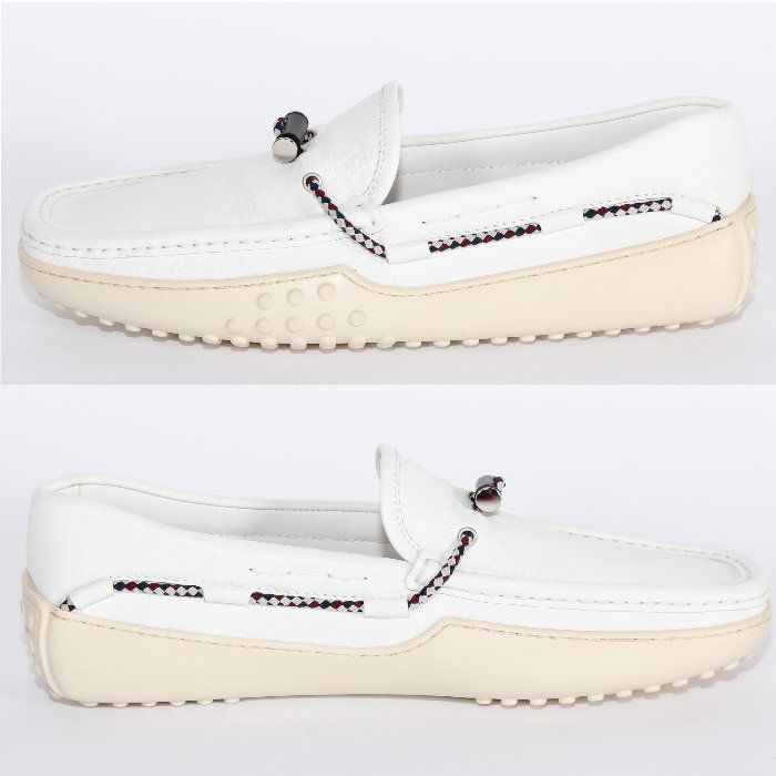 TOD'S トッズ ドライビングシューズ GOMMINI ゴンミーニ ホワイト XXM24C0CW00OIL B001 レザー ローファー モカシン  シューズ 靴 TODS メンズ【新品/未使用/正規品】売れ筋 - メルカリ