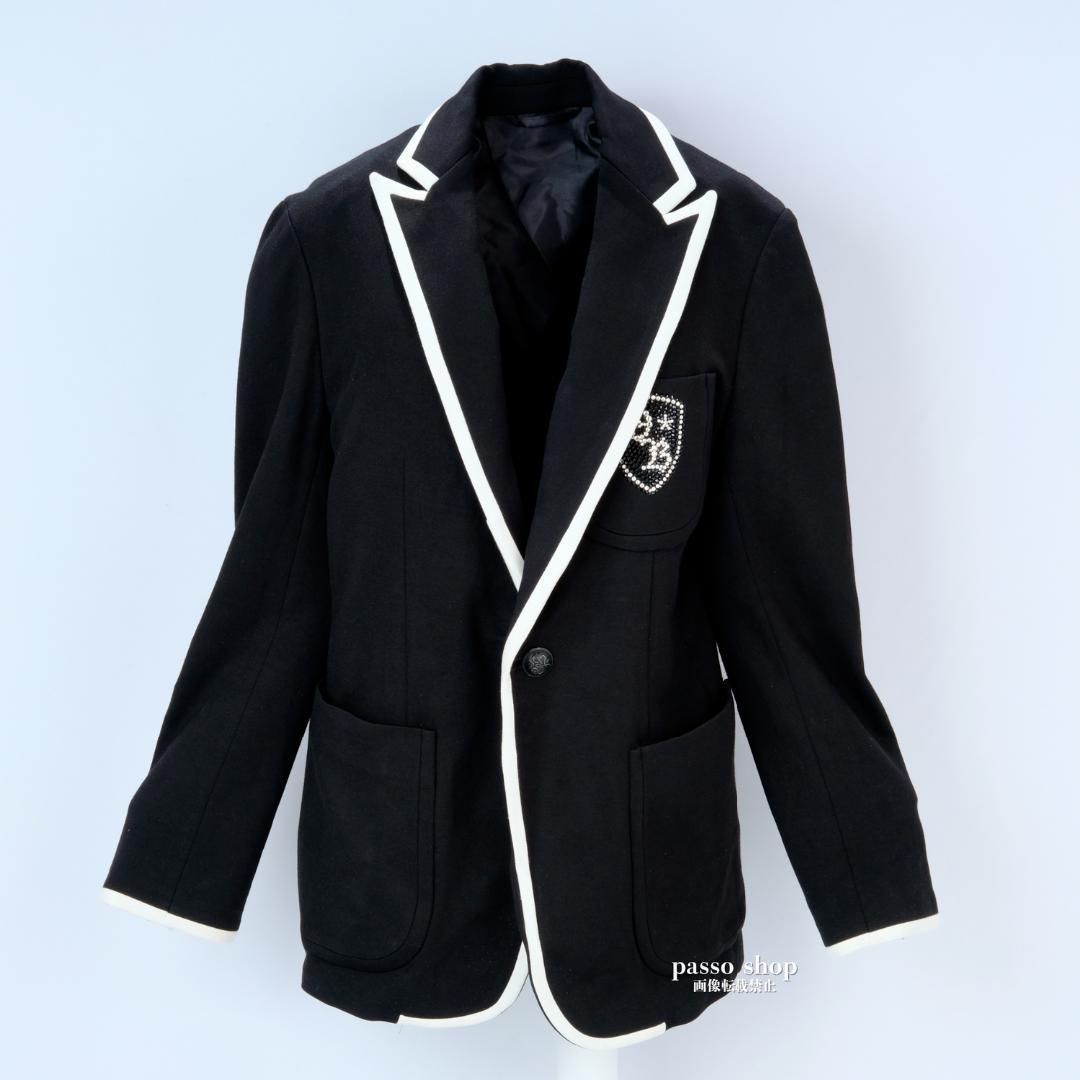 ダルタンボナパルト ジャケット スワロフスキー ブラック ブレザー