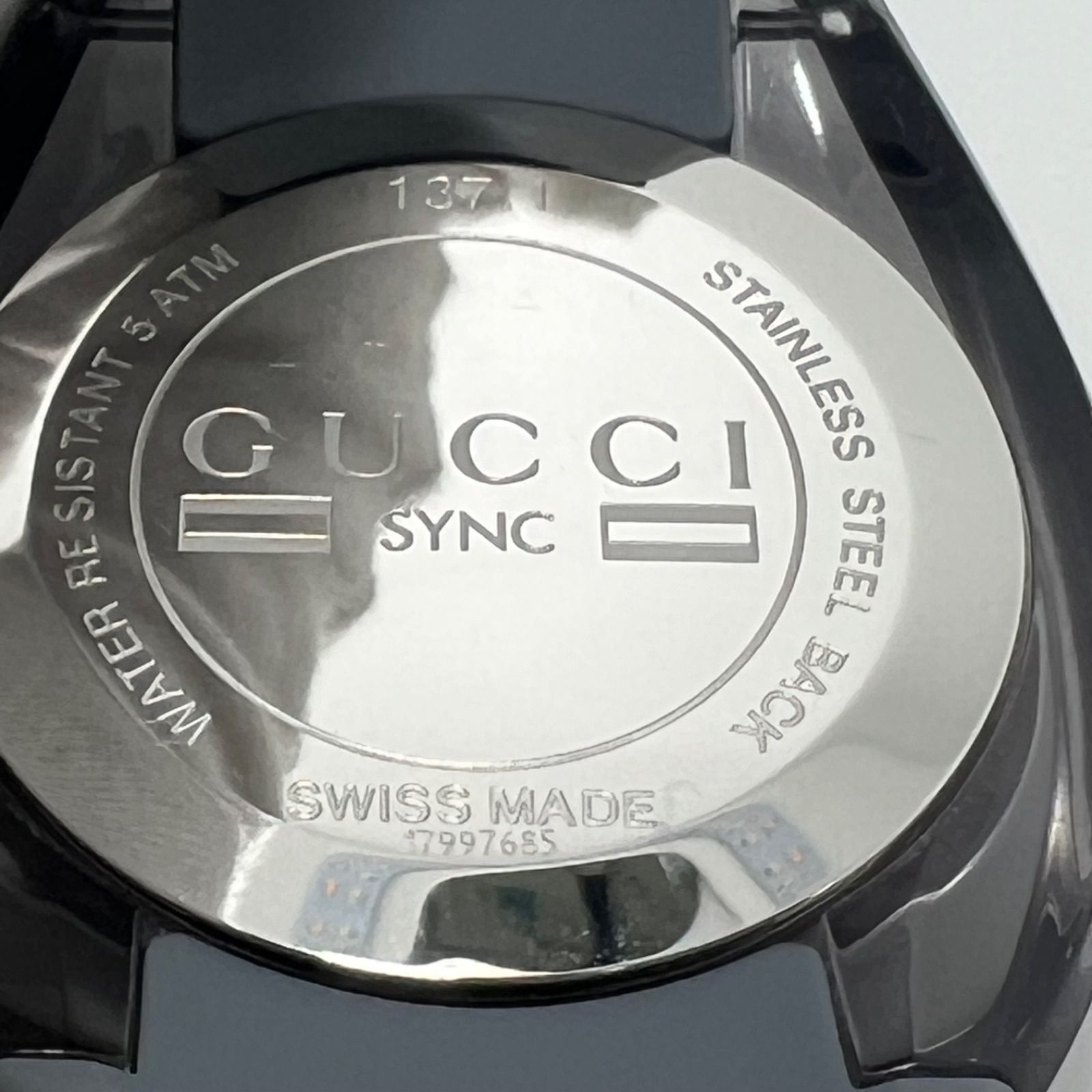 極美品】GUCCI グッチ 腕時計 シンク SYNK 137.1 稼動品 インター