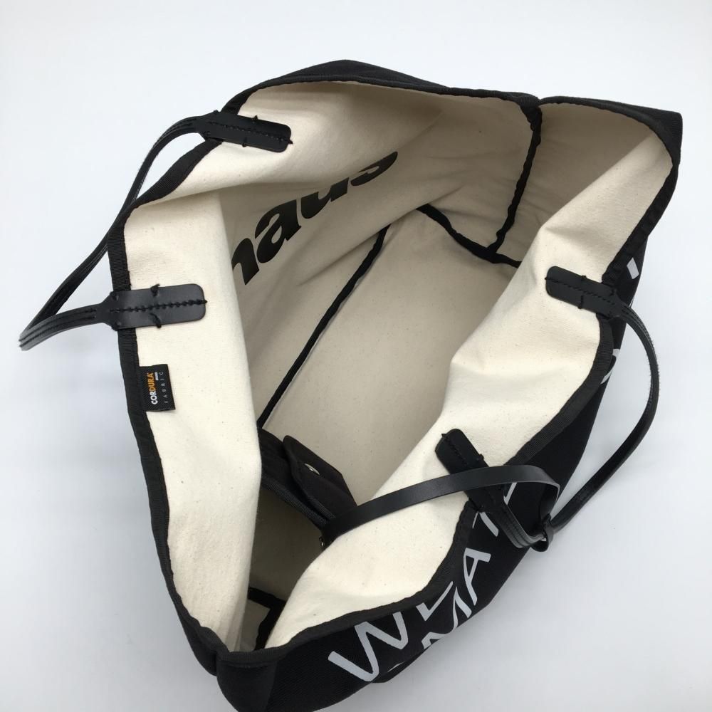 clubhaus ゴルフ　トートバッグ 美品】クラブハウス リバーシブルビックトートバッグ 黒×白 小物ケース