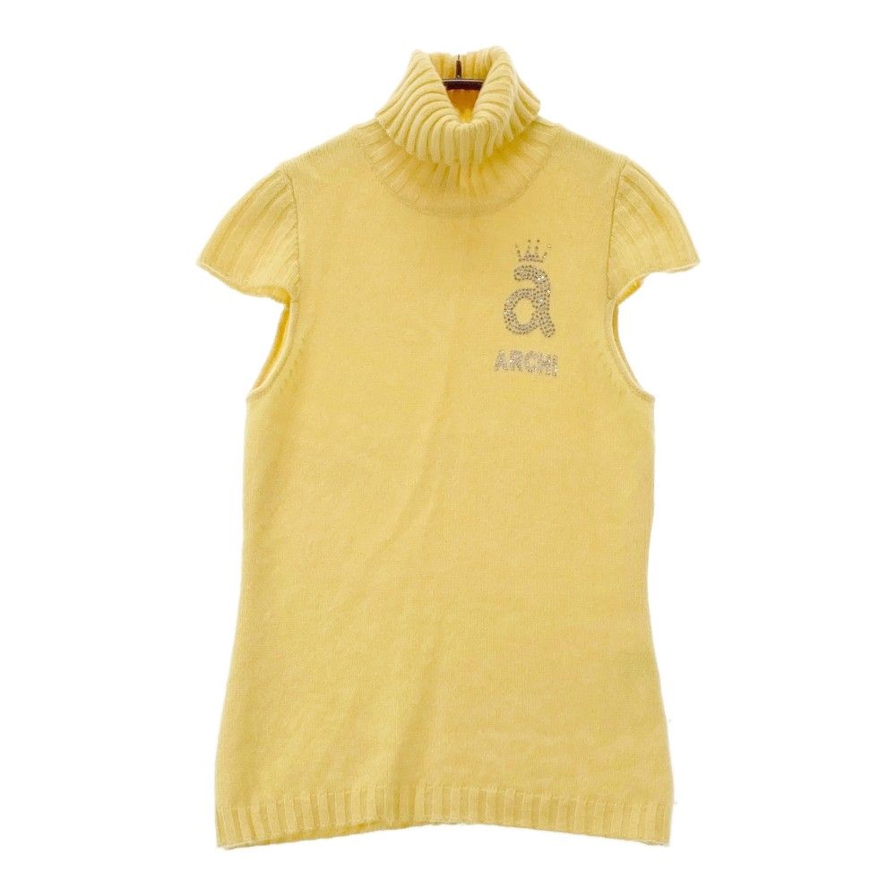 サイズ：36 ARCHIVIO アルチビオ タートルネック 半袖ニットセーター