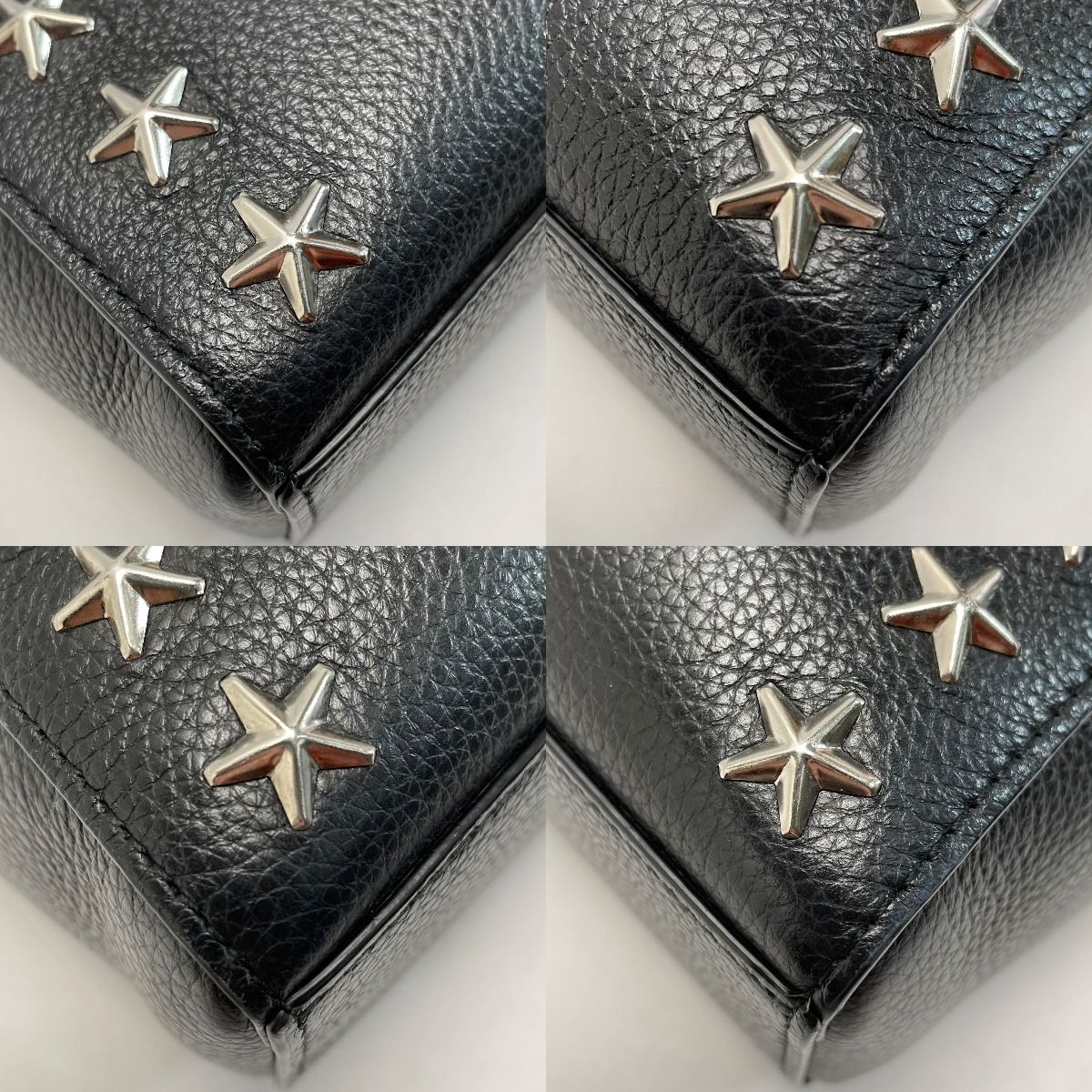 JIMMY CHOO ジミーチュウ スタースタッズ ブラック 2WAY JIMMY CHOO ジミーチュウ スタースタッズ ブラック 2WAY