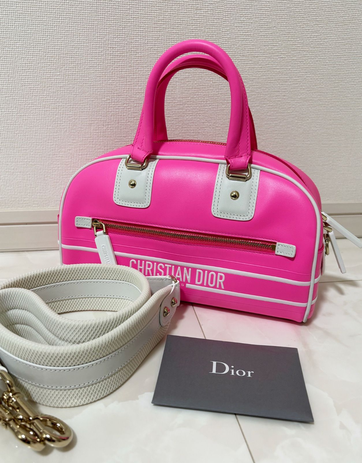 ChristianDior ディオール ヴァイブ ボウリング バッグ ボストン