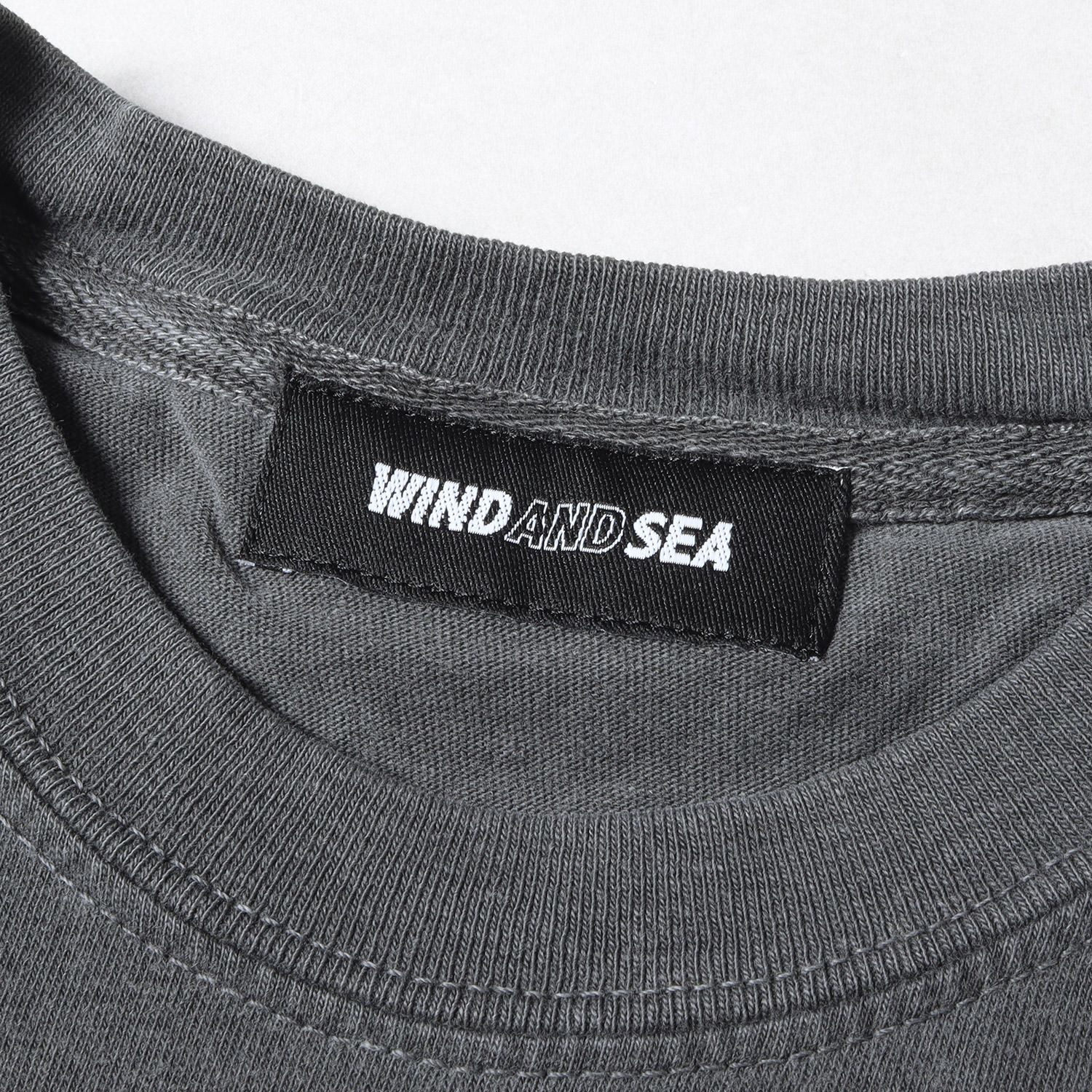 メンズWIND AND SEA ウィンダンシー Tシャツ 幽遊白書 ウォッシュ加工