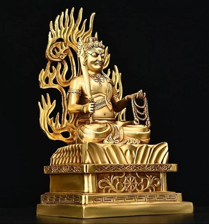 純銅不動明王**守護神本命仏祈願家供養仏像置物