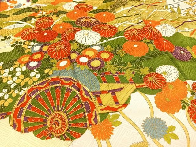 平和屋着物□大正の浮世絵師 竹久夢二 夢二ロマン 振袖 桜咲くくに 暈