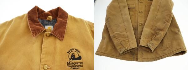 Carhartt カーハート ミシガンチョアコート 裏地ブランケット付き Carhartt カーハート ミシガンチョアコート メンズL相当 古着