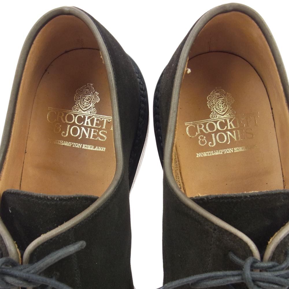 CROCKETT&JONES クロケットアンドジョーンズ その他靴 26388A-S01D1 英国製 SEDGEMOOR3 セッジムーア 378ラスト  ブラックスエード 大ナイトソール プレーントゥ シューズ ダークブラウン系 7E【中古】