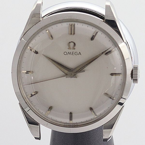 デッドストック級 稼働 良品 オメガ 手巻き ラウンド シルバー文字盤 トップのみメンズ腕時計 ABC 0506300STU デッドストック級 稼働 良品 オメガ 手巻き デビル ラウンド シルバー
