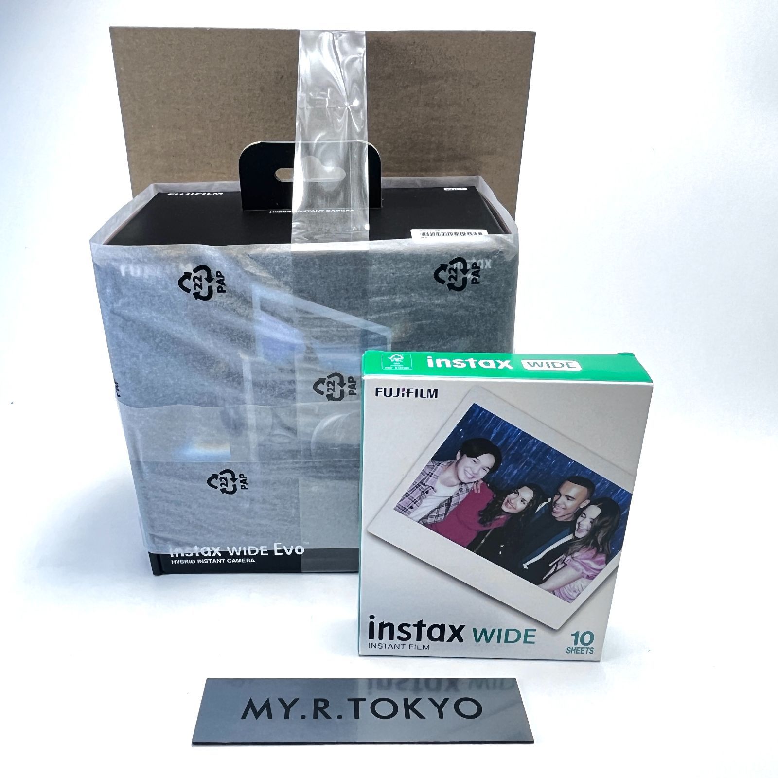 FUJIFILM instax WIDE EVO フィルム付き ハイブリッドインスタントカメラ