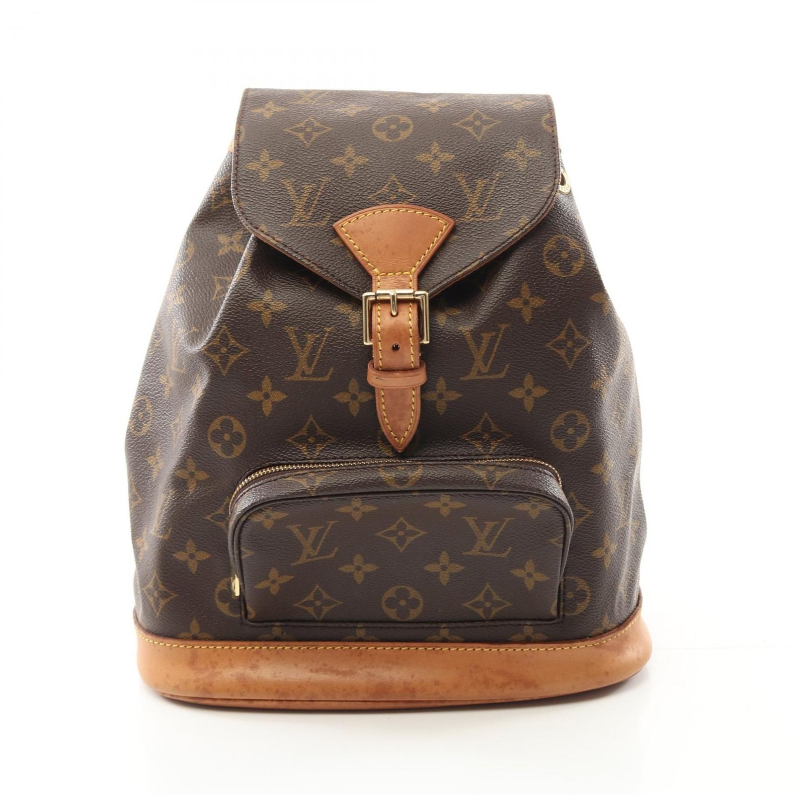 ルイ ヴィトン LOUIS VUITTON リュックサック バックパック モンスリMM モノグラム M51136 PVCコーティングキャンバス レザー モンスリMM レディース Used B