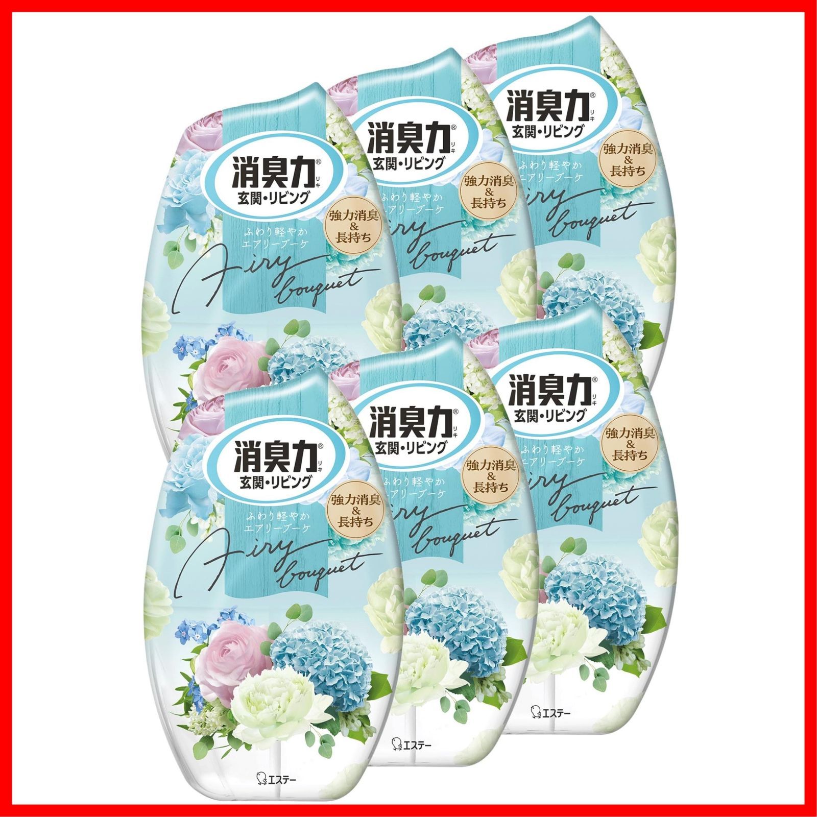 部屋用 リビング 置き型 エアリーブーケ 400mL×6個 玄関 お部屋の消臭力 部屋 まとめ買い 寝室 消臭剤 消臭力 消臭 芳香剤