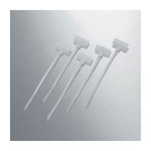 （まとめ）エレコム 表示スペース付結束バンド LD-ST100WH20
