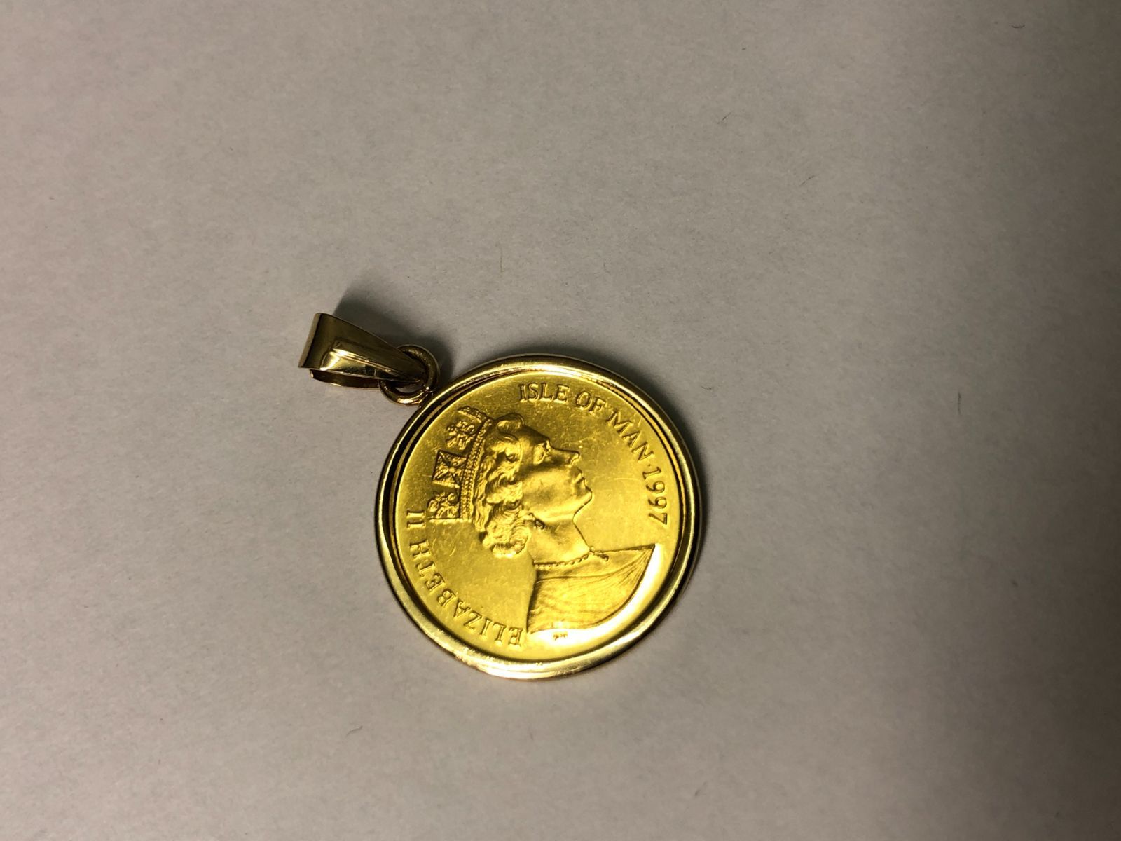 ○1997年 エリザベス2世 マン島キャット 金貨 1/10oz K24 純金