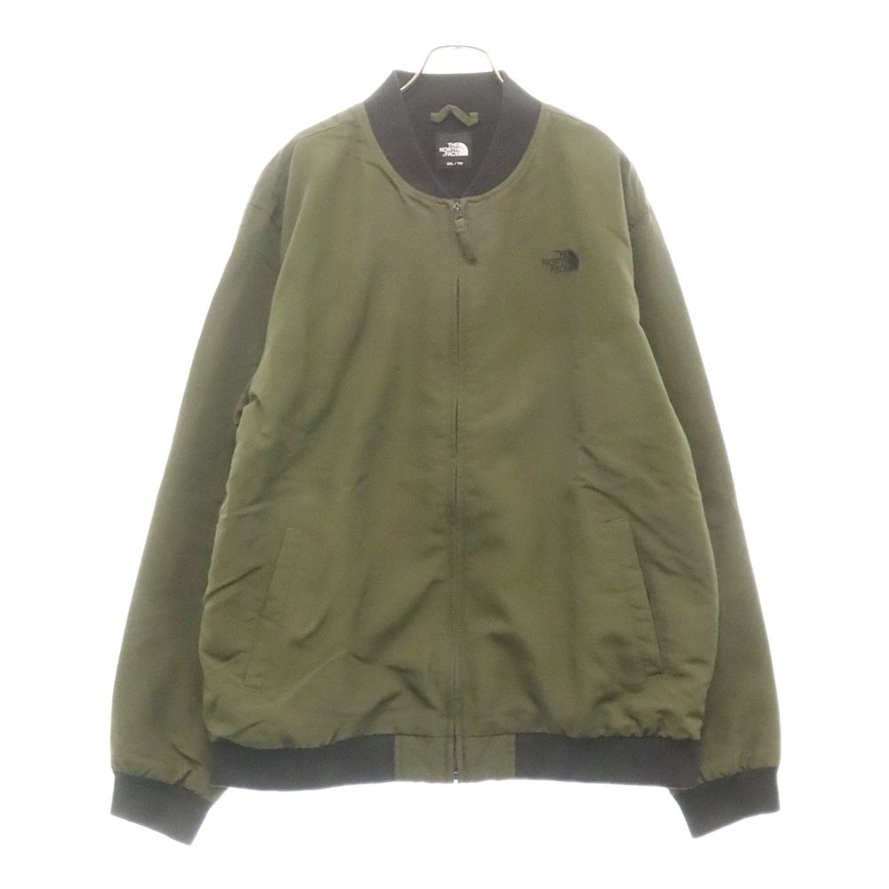 THE NORTH FACE (ザノースフェイス) CITY TRAVEL EX BOMBER 1 SP ロゴ刺繍ジップアップボンバージャケット ブルゾン カーキ NJ3BM50D