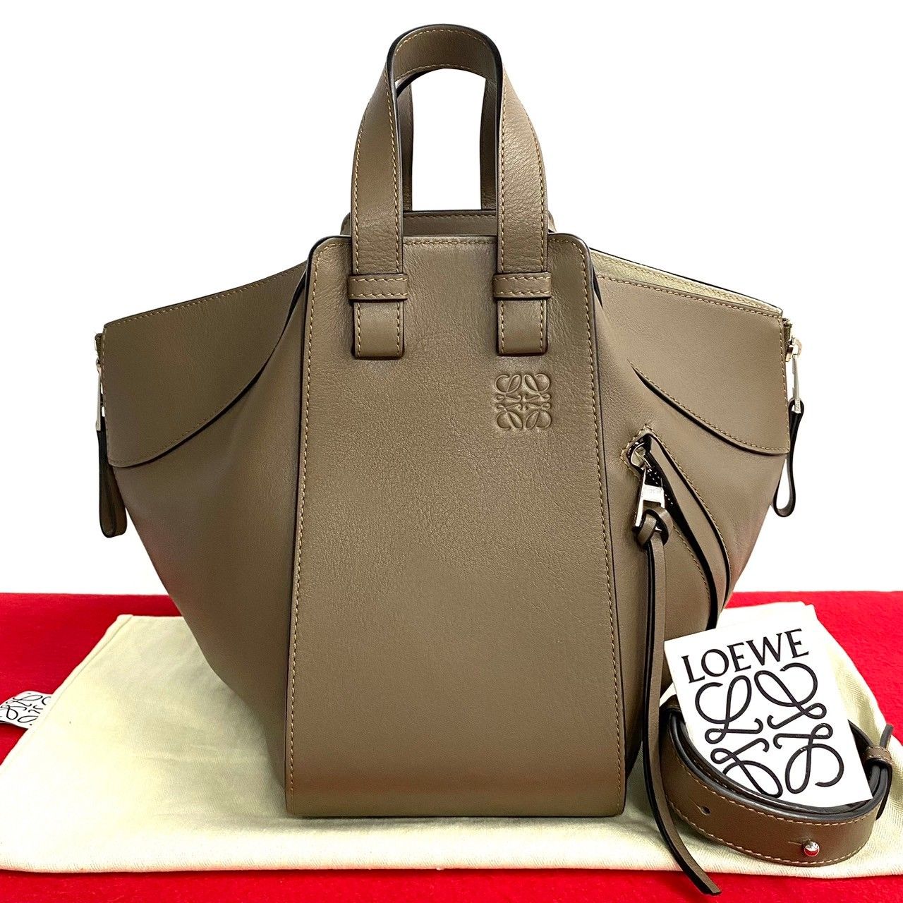 未使用保管品 希少品 LOEWE ロエベ ハンモック スモール レザー 本革 
