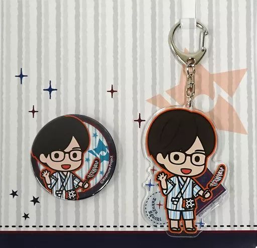 中古】雑貨 江口拓也 アクリルキーホルダー＆缶バッジセット