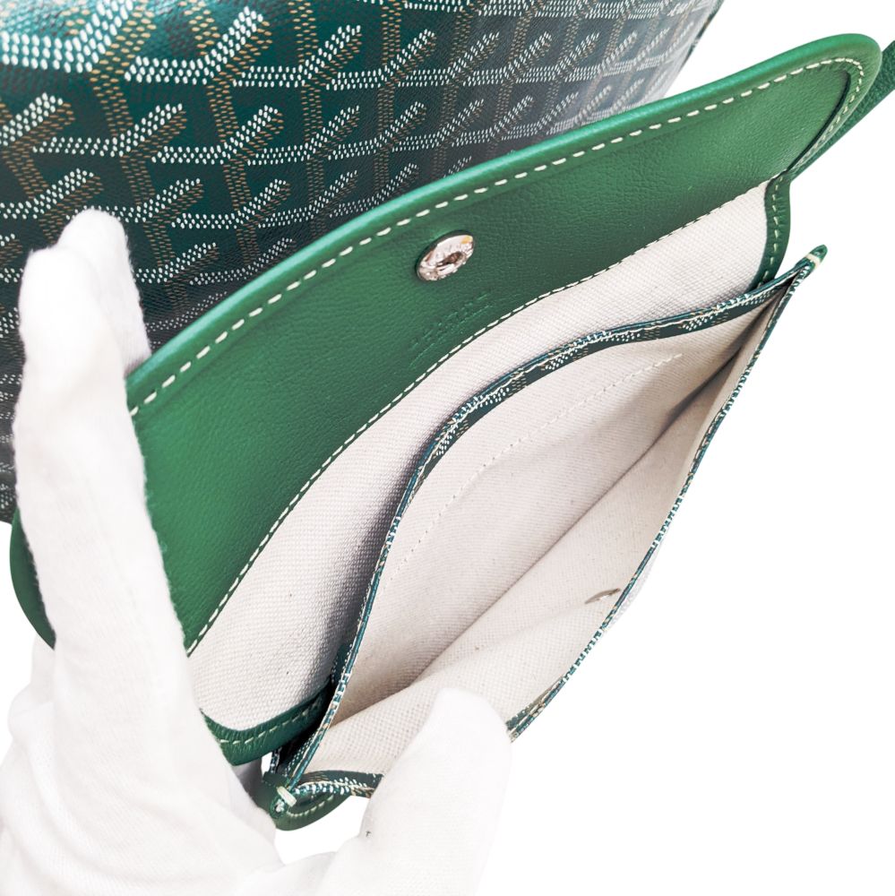新品】GOYARD ゴヤール サンルイPM PVC グリーン 緑 トート 新品】GOYARD ゴヤール サンルイPM PVC グリーン 緑 トート